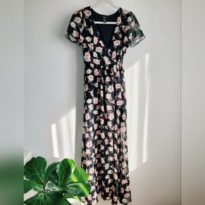 Floral maxi boho dress